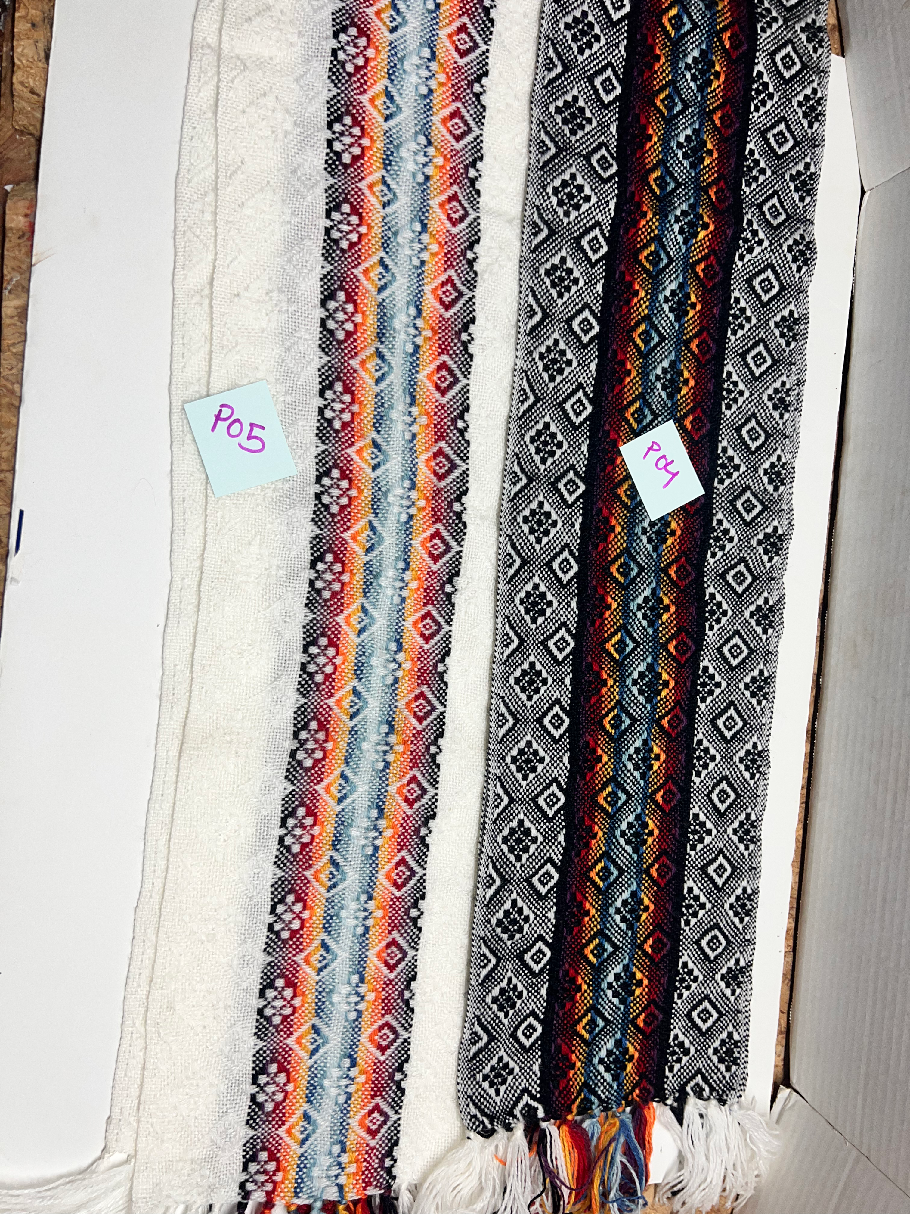 Peruvian scarves