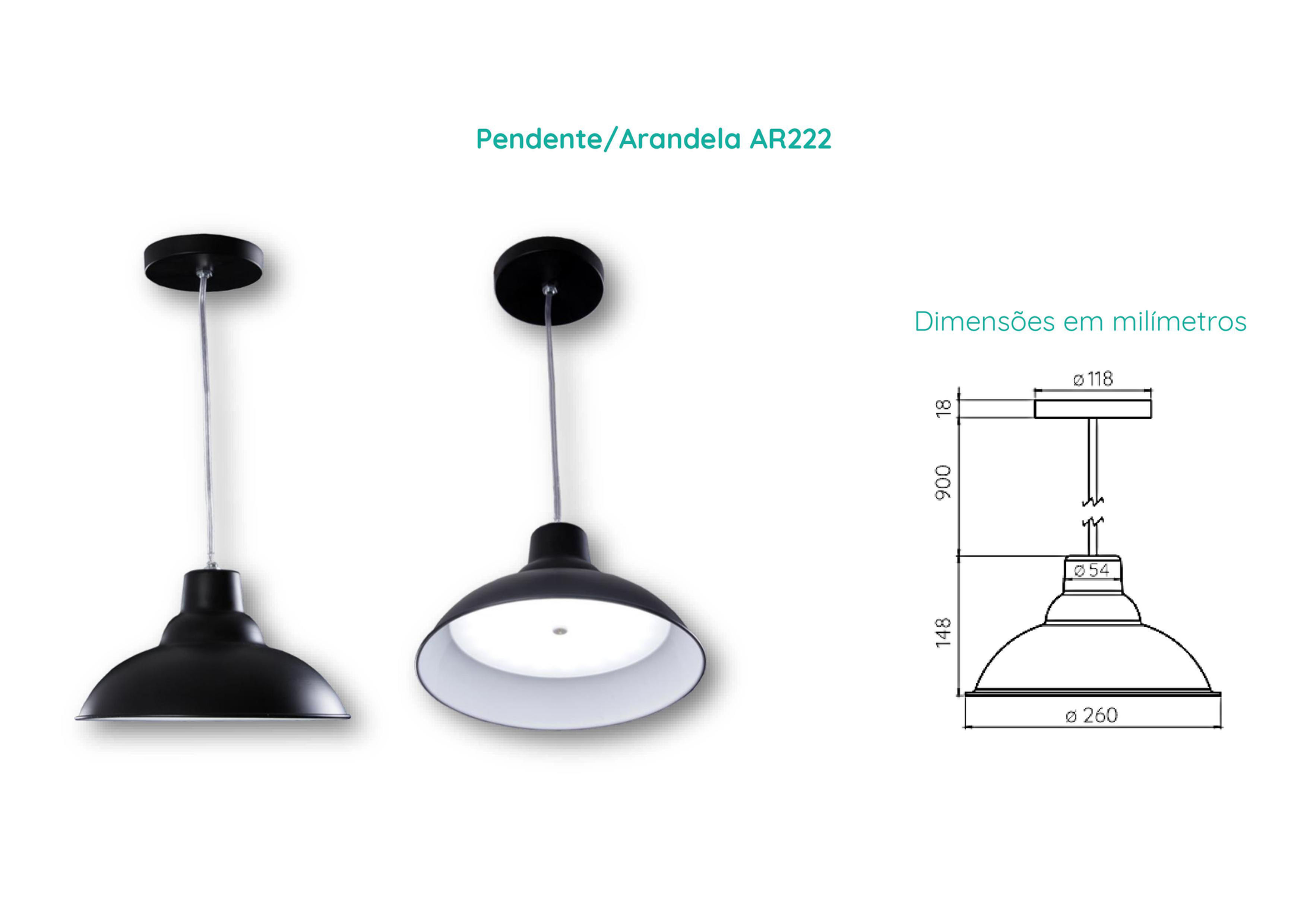 PENDENTE/ARANDELA AR222 | Weltlight