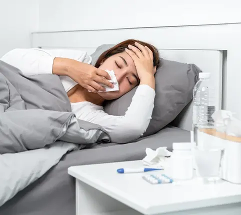 Akute Krankheiten; Erkältungen, Grippe, Angina, Bronchitis, Husten, Kopfschmerzen, Zahnbeschwerden, Aphten, Bauchschmerzen, Hautausschläge, Nesselfieber, Gürtelrose usw.