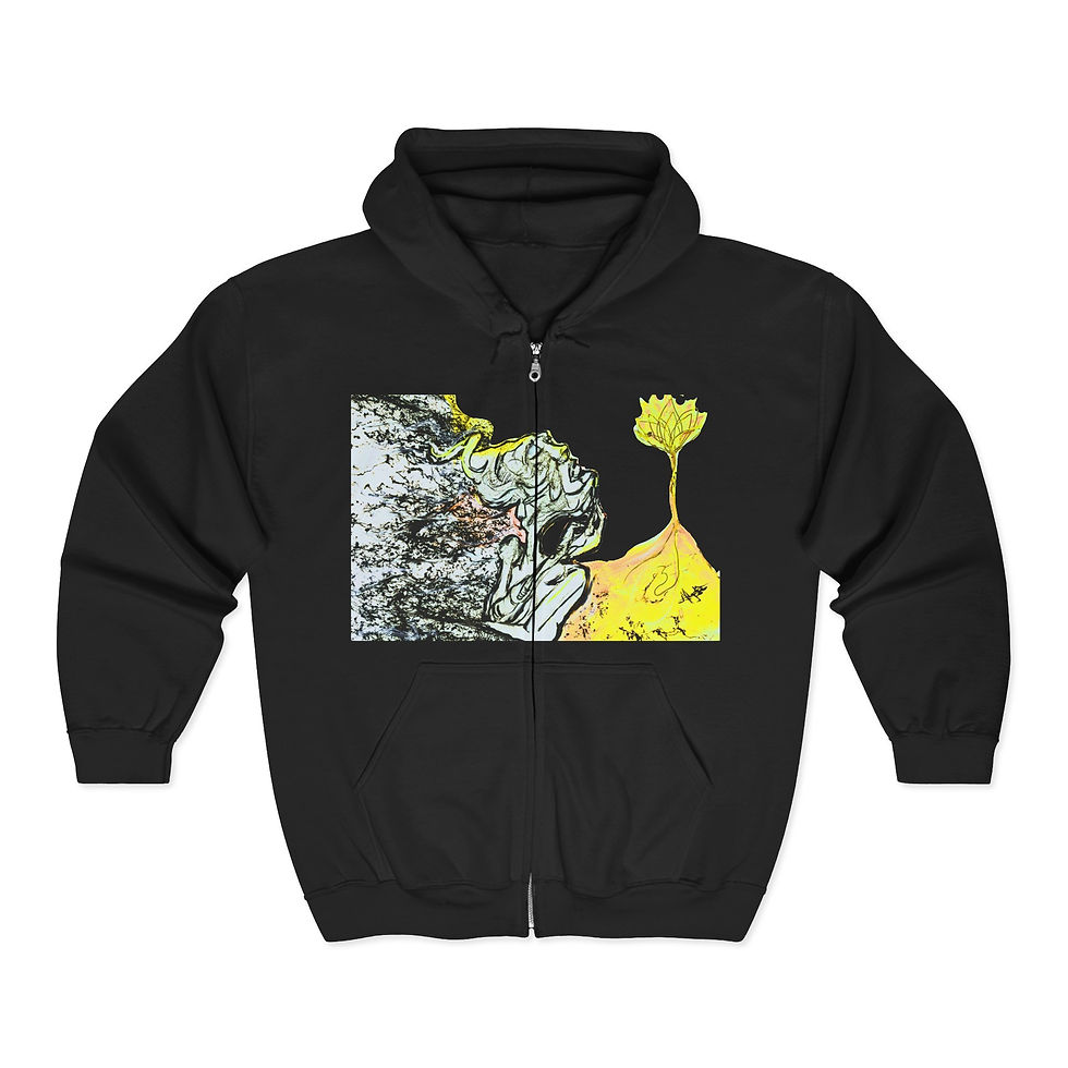 Alex Puryear black hoodie front display