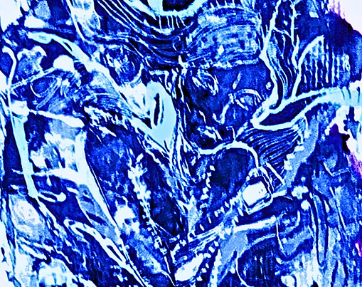 Blue woman 