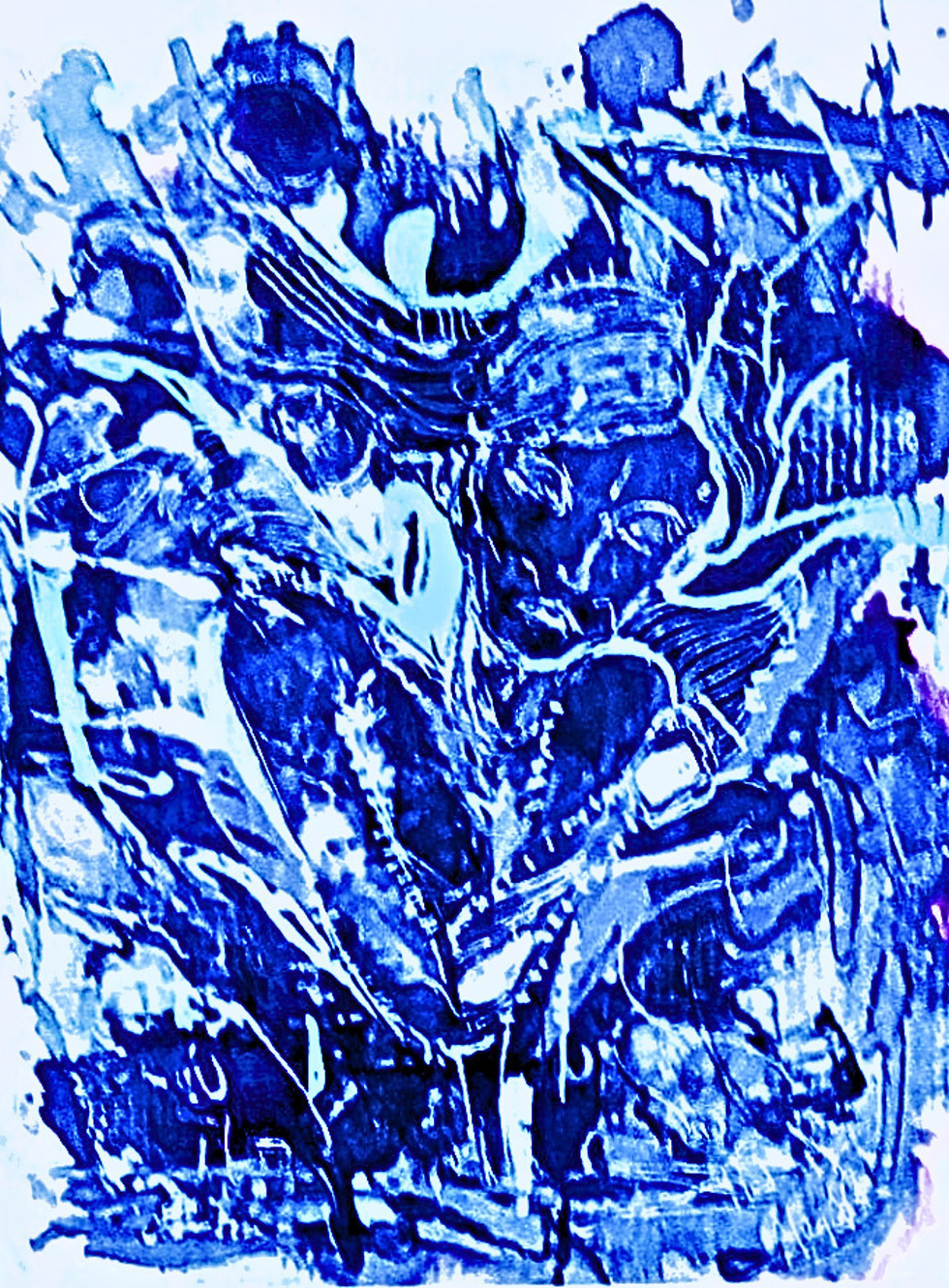 Blue woman 
