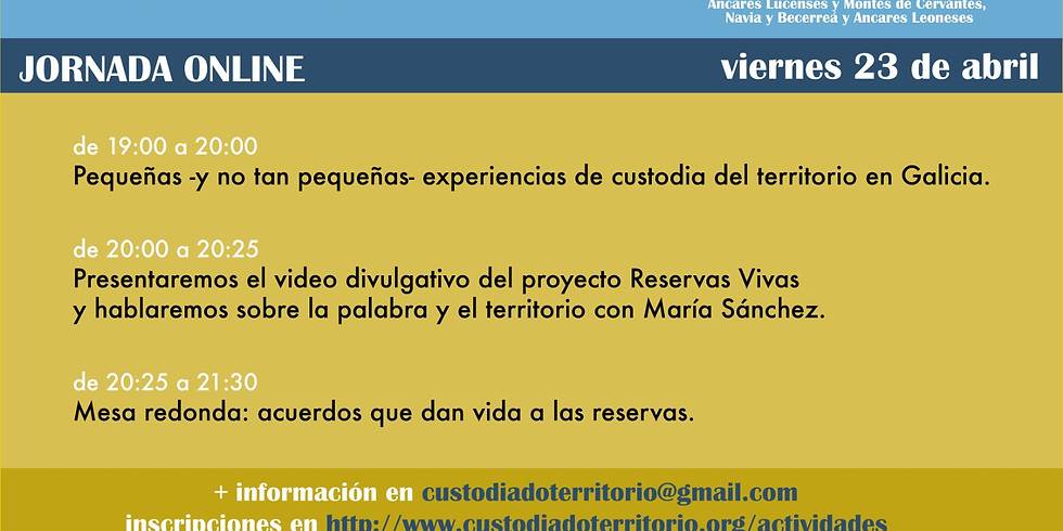 Jornada online de Reservas Vivas