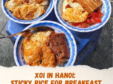 Xoi in Hanoi: Sticky Rice for Breakfast