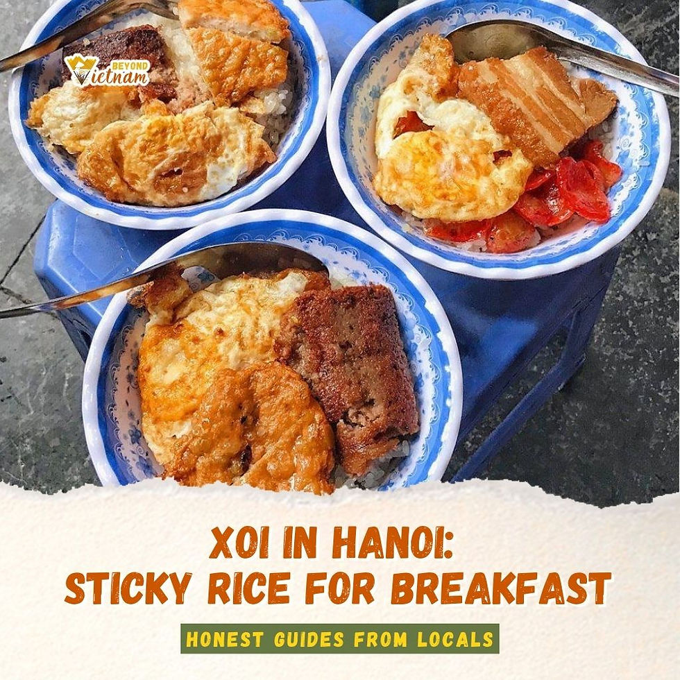 Xoi in Hanoi: Sticky Rice for Breakfast