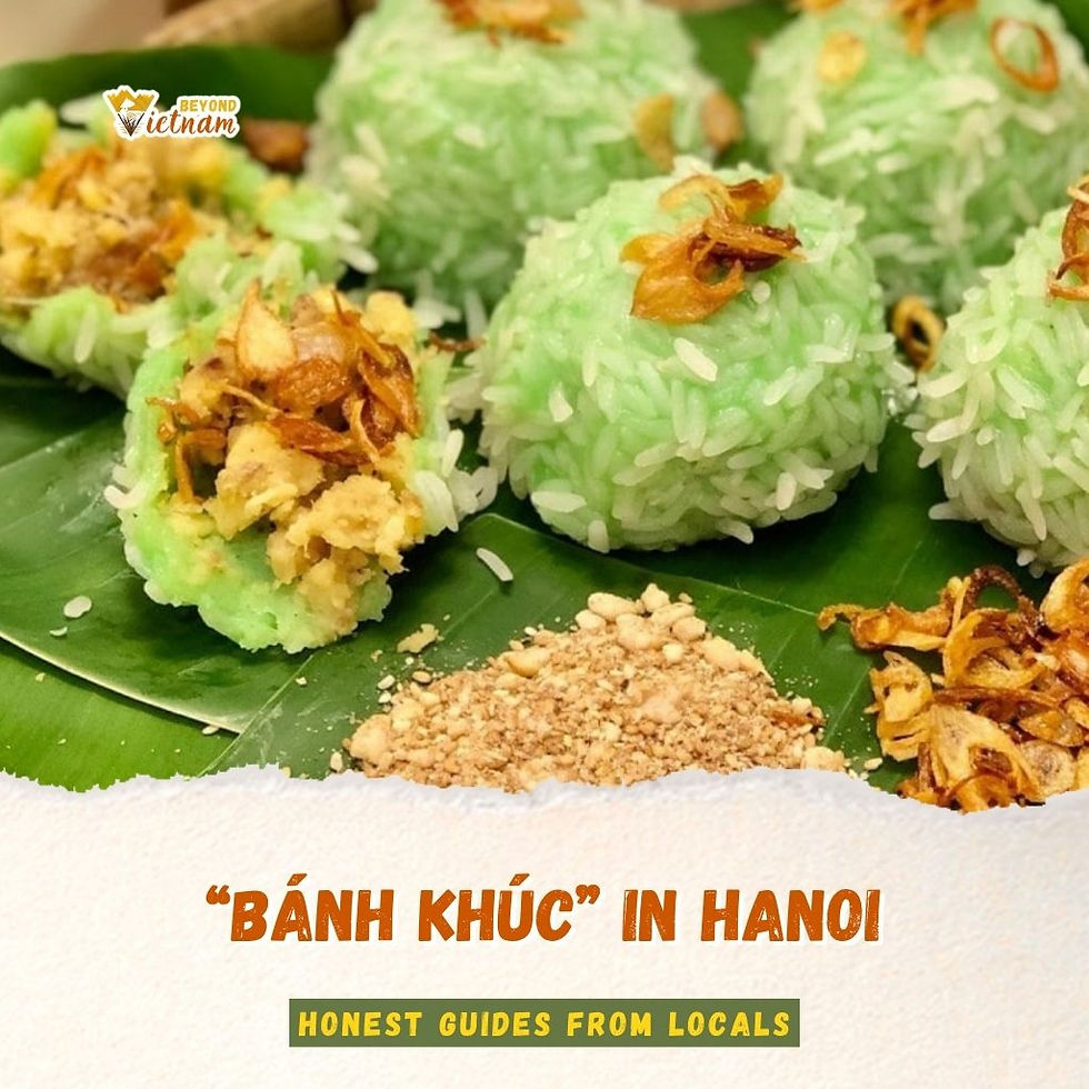 Bánh Khúc in Hanoi: Sticky Rice, Mung Bean and the Scent of Khuc Leaves