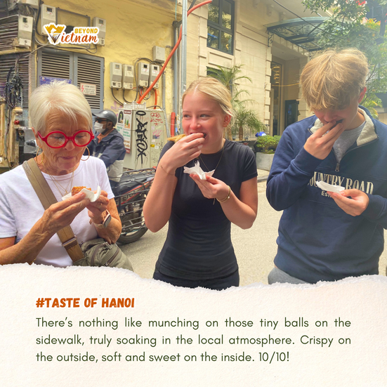 There’s nothing like munching on those tiny balls on the sidewalk, truly soaking in the local atmosp