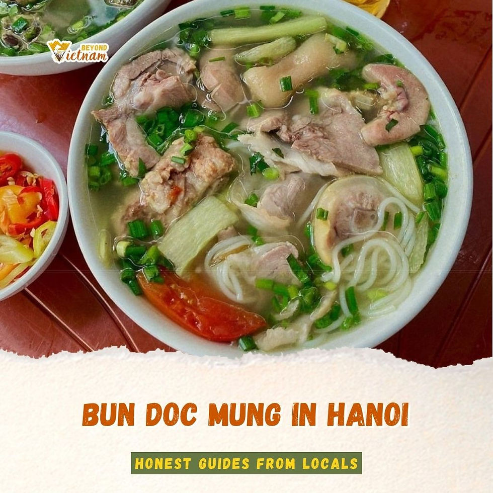 Bun Doc Mung in Hanoi: Pork Broth, Taro Stems and a Texture You May Not Know