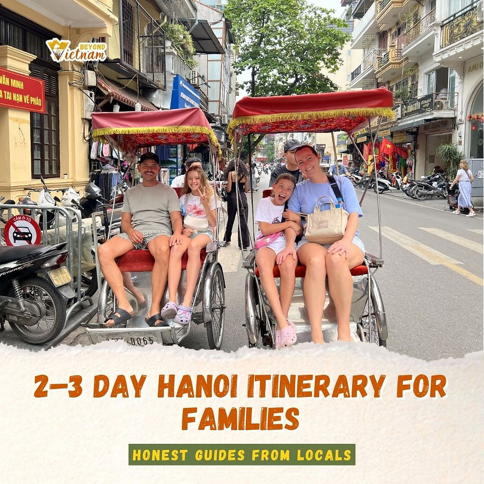 A Simple 2-3 Day Hanoi Itinerary for Families