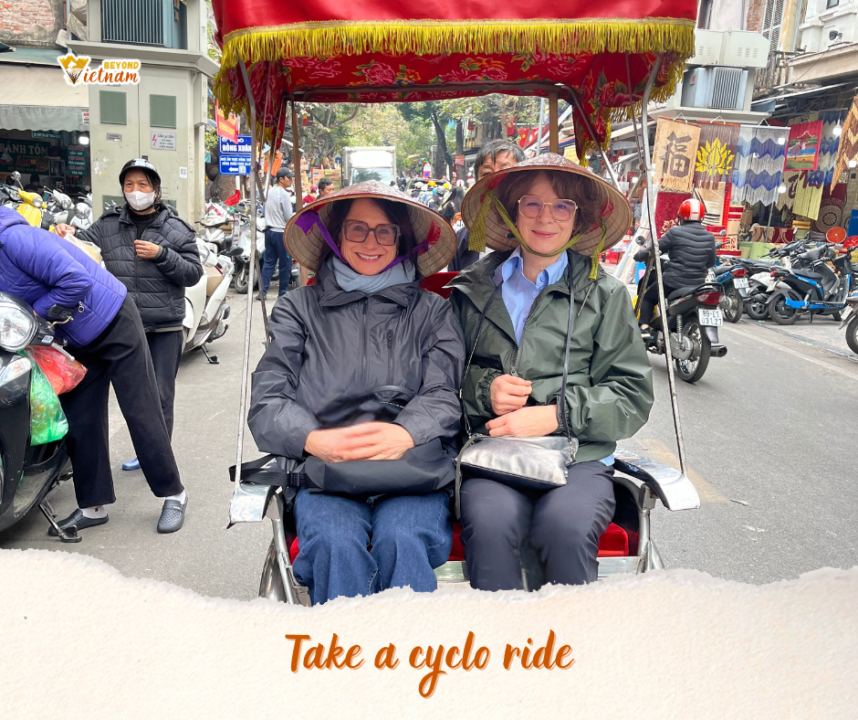 Take a cyclo tour around the Old Quarter