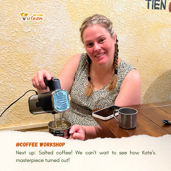 Next up: Salted coffee! We can’t wait to see how Kate’s masterpiece turned out!