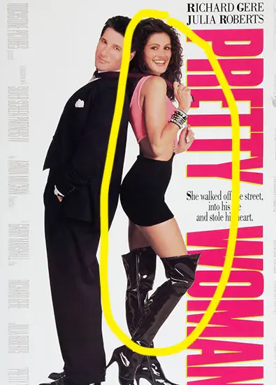 Julia Roberts in Pretty Woman