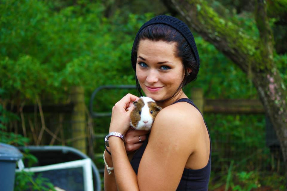 Girl and Guinea Pig