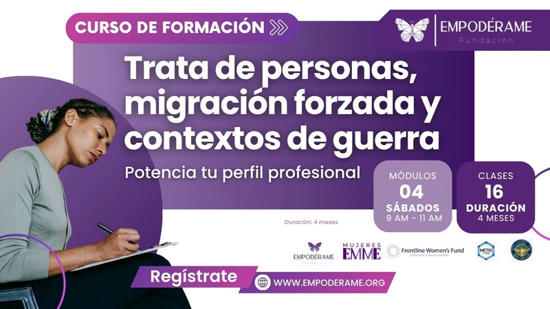 Curso de formación certificado por Empodérame en trata de personas y DIH