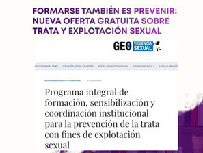 Invitamos a mujeres sobrevivientes, lideresas, activistas, estudiantes y profesionales a conocer una oferta virtual de formación especializada sobre trata con fines de explotación sexual, captación digital, prostitución, demanda y nuevas formas de proxenetismo.
