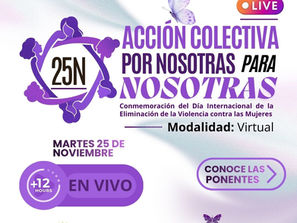 Conoce las Ponentes de "Acción colectiva por nosotras, para nosotras" Una conmemoración para este 25N.