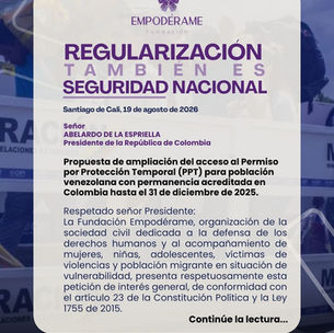 Propuesta de ampliación del acceso al Permiso por Protección Temporal (PPT) para población venezolana con permanencia acreditada en Colombia 