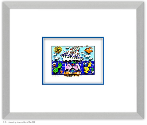 James Rizzi - SHIP AHOY - Original 3D Bild drucksigniert | Galerie