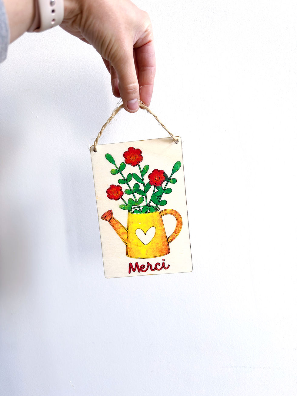 Miniature : Pancarte “Merci” magique à peindre – Cadeau pour nounou, maîtresse, ATSEM,