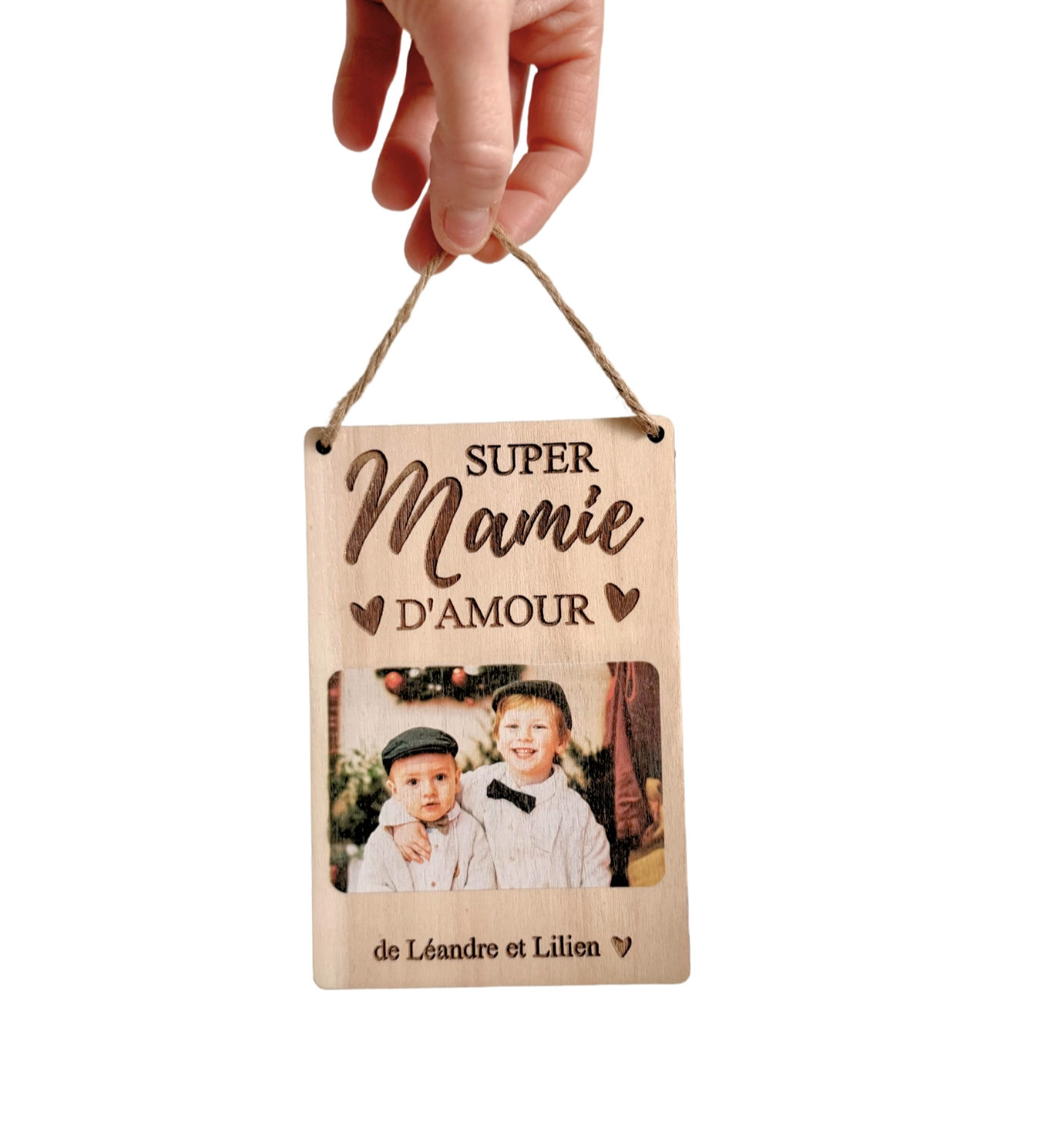 Pancarte photo - Super mamie d'amour -