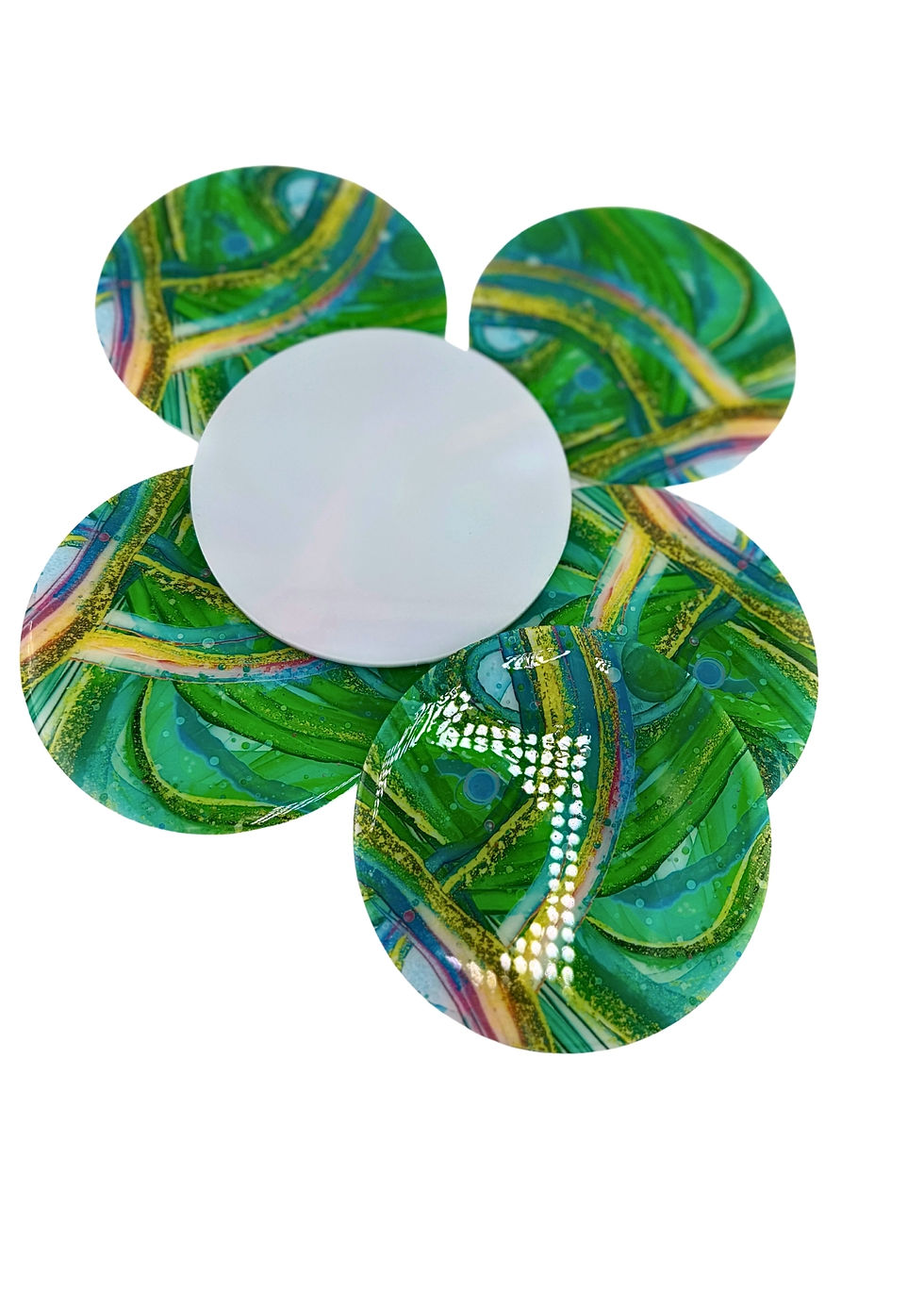 Miniature : Sous-verres "Sauge"