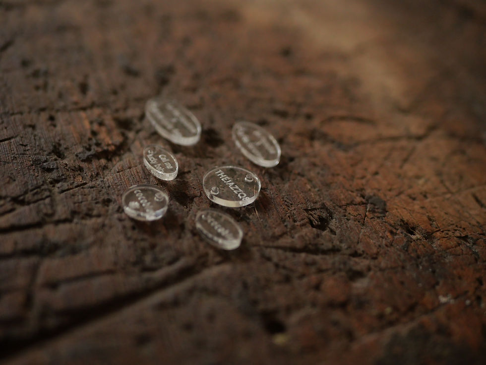 Miniature : 100 Médaillons en plexiglas transparent gravés