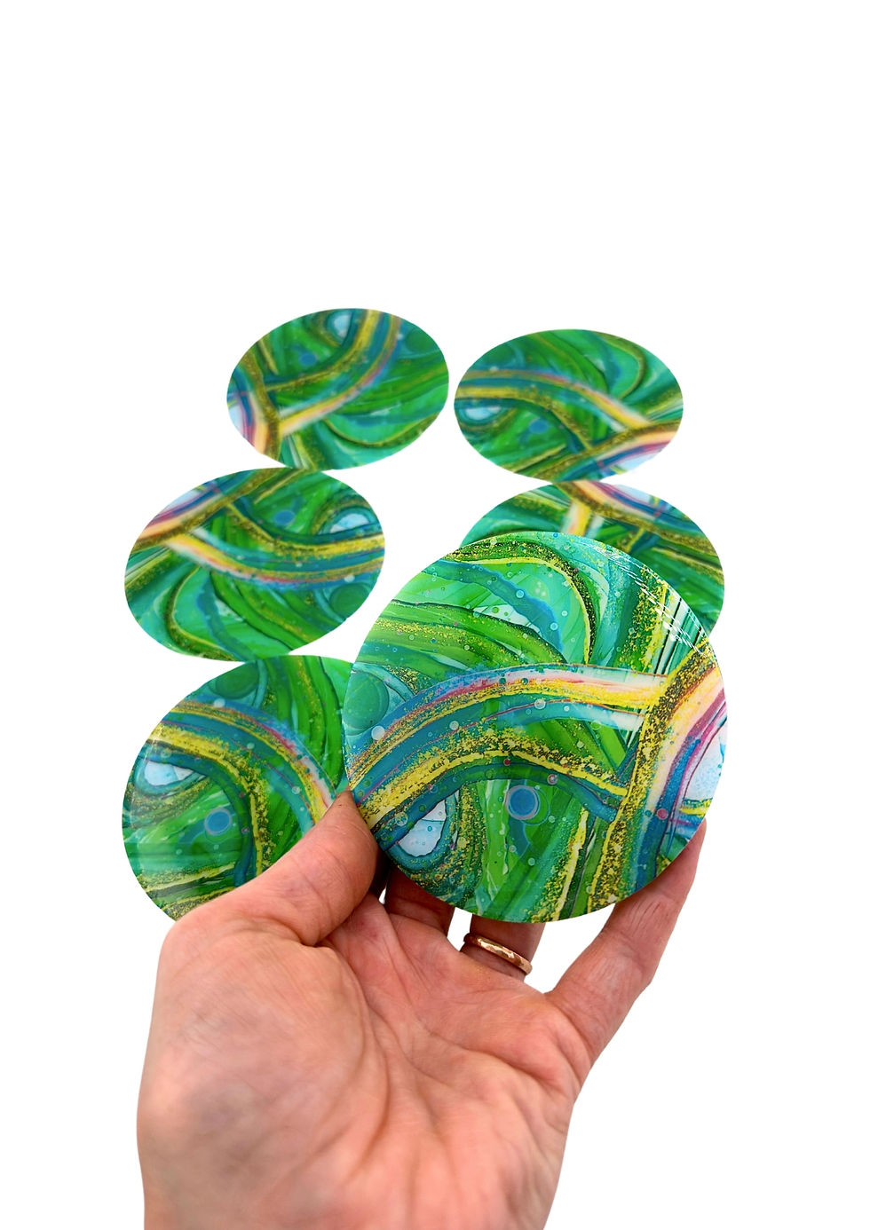Miniature : Sous-verres "Sauge"
