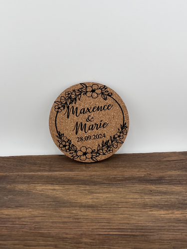 Grafik Werkstatt Lot De 2 Dessous De Verre Liège "Aujourd'hui Est Une Bonne Journée" - Antidérapants 9,5 Cm - Cadeau Fun Et Pratique