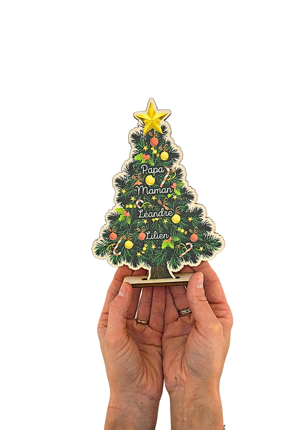 Miniature : Décoration de Table Sapin de Noël Personnalisé