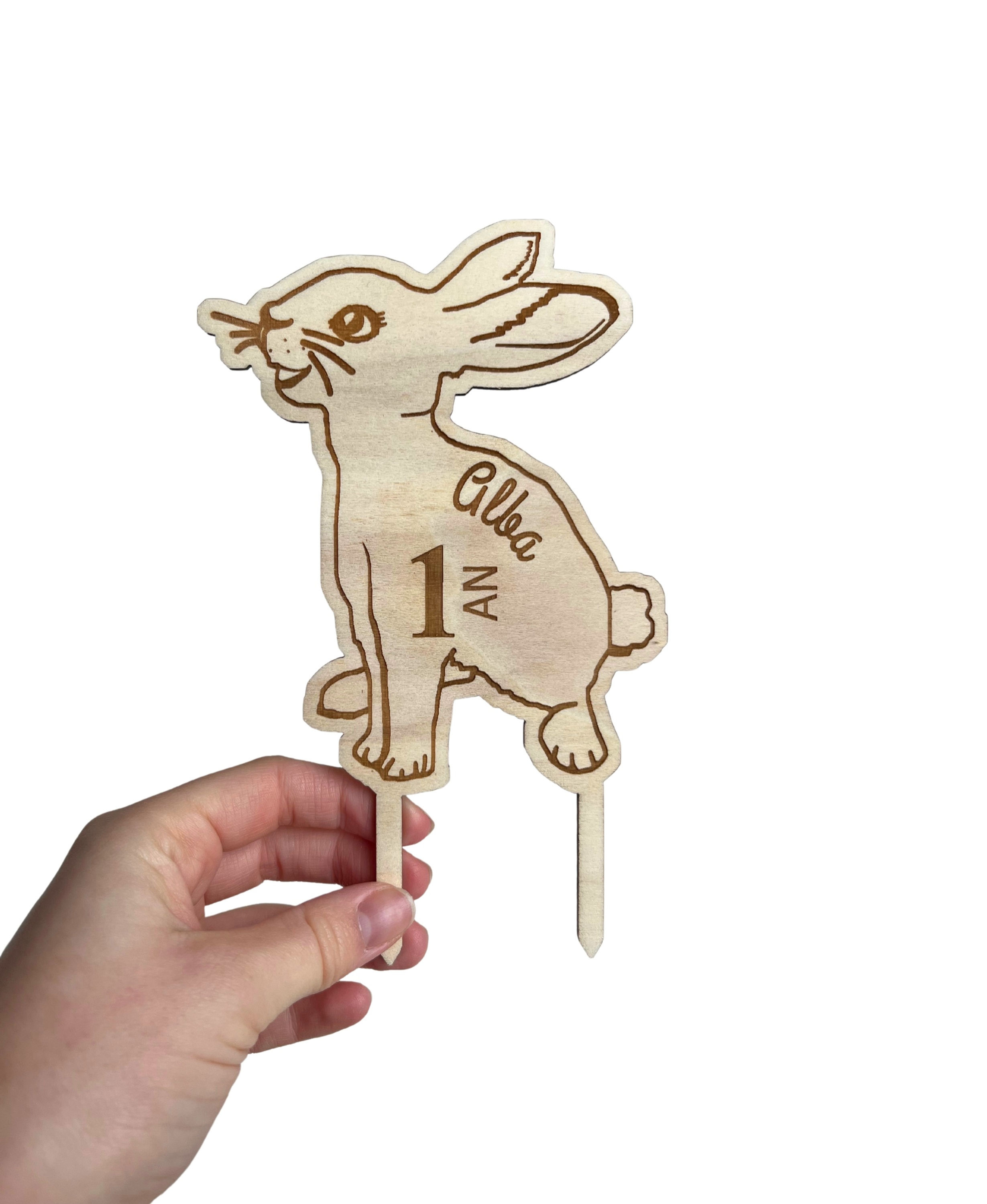 Cake topper -Lapin- personnalisable