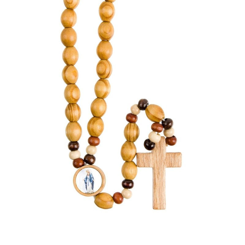 Chapelet en bois d'olivier sur élastique – Boutique Mariam Saint-Maximin
