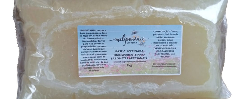 1 kl de Base glicerinada vegetal transparente para sabonete