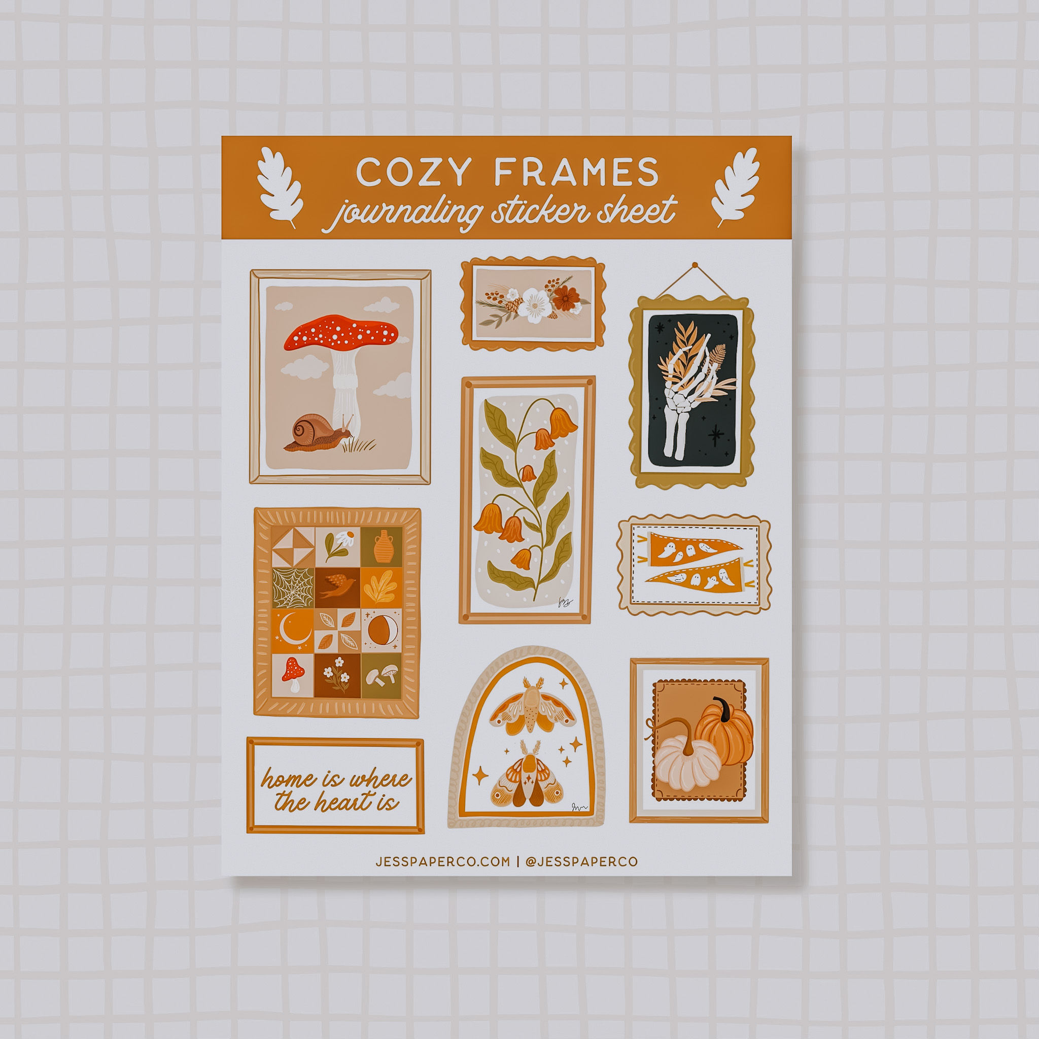 Cozy Frames Sticker Sheet