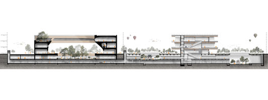 National Design Museum, Sejong, Korean Architecture, culture architecture, museum architecture, library architecture, contemporary architecture, fluid architecture, AIDIA STUDIO, museography design, exhibition design, futuristic design, monolithic, carved from mass, form and function