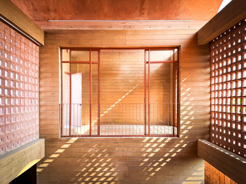 Mexican Architecture, sustainable architecture, passive architecture, light and shadow play, texture, concrete architecture, low cost architecture, civic architecture, social architecture, AIDIA STUDIO, vaults, Oaxaca architecture, craft architecture, concrete lattice, public architecture, community architecture, pigmented concrete