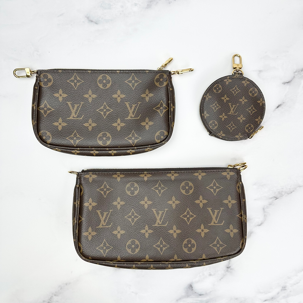 Thumbnail: Louis Vuitton Multi Pochette Accessories Khaki SR0221 SR0211