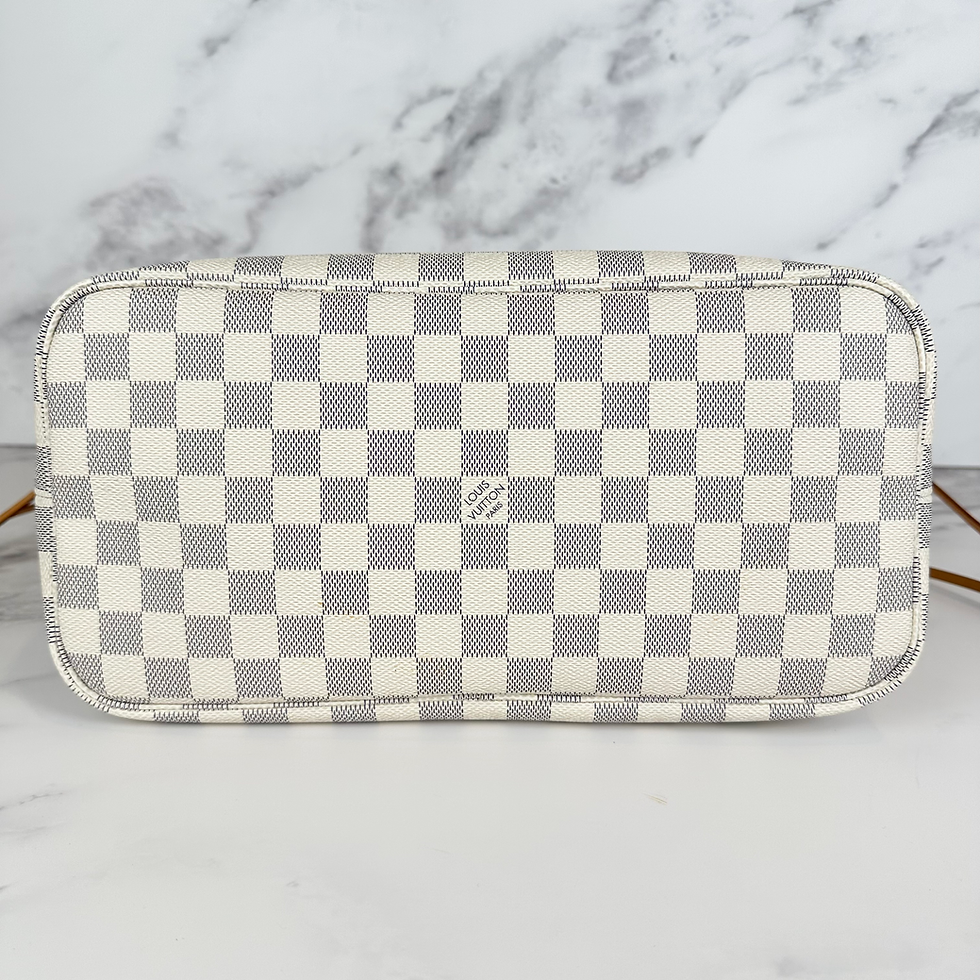 Thumbnail: Louis Vuitton Neverfull MM & Pouch Damier Azur AR2167