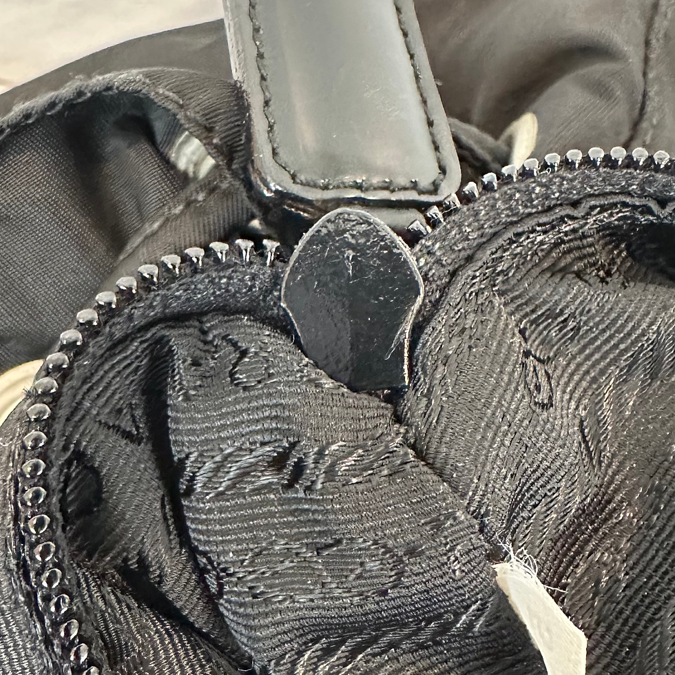 Thumbnail: Prada Double Front Pocket Backpack Small  Black 