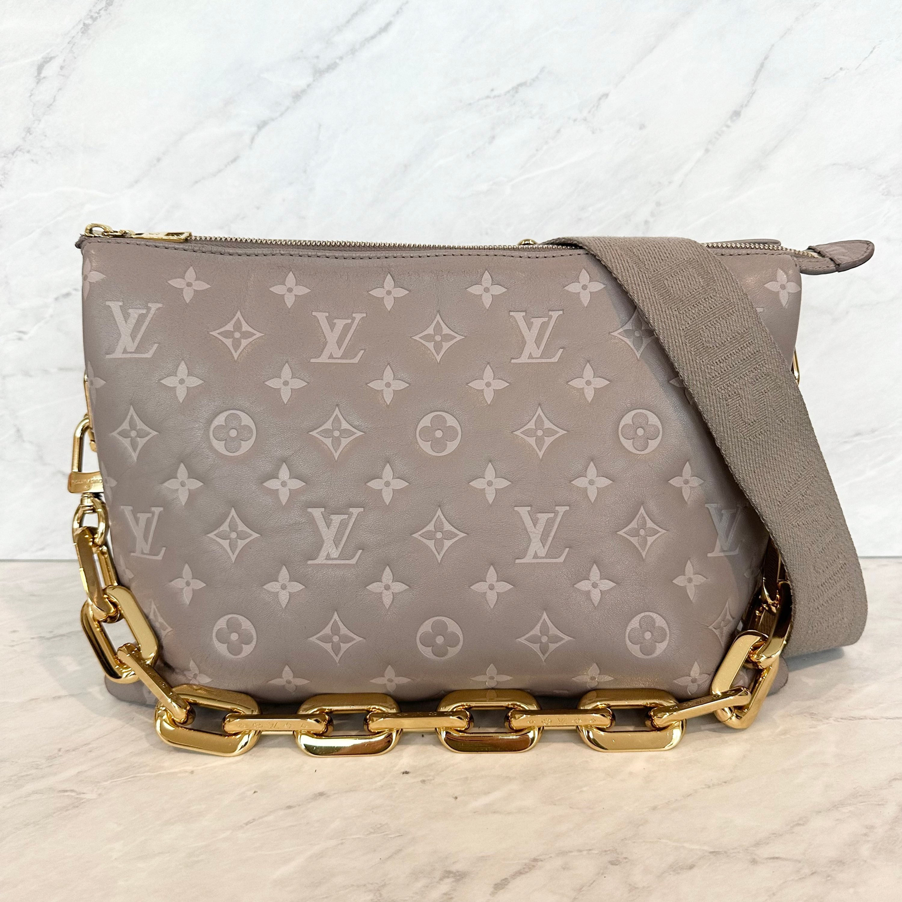 Louis Vuitton Coussin MM Gray Microchip