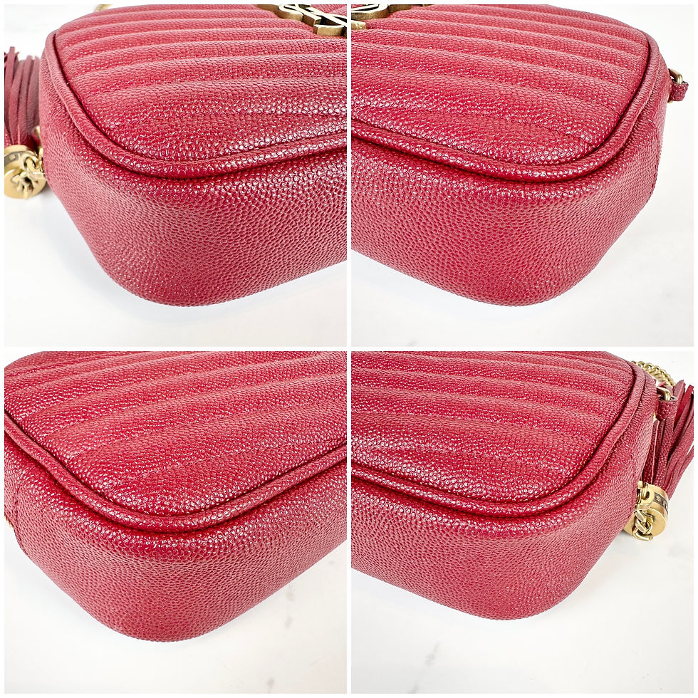 Thumbnail: YSL Lou Camera Bag Mini Opyum Red