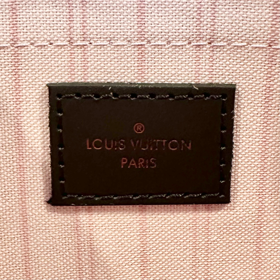 Thumbnail: Louis Vuitton Neverfull MM & Pouch Damier Ebene Microchip