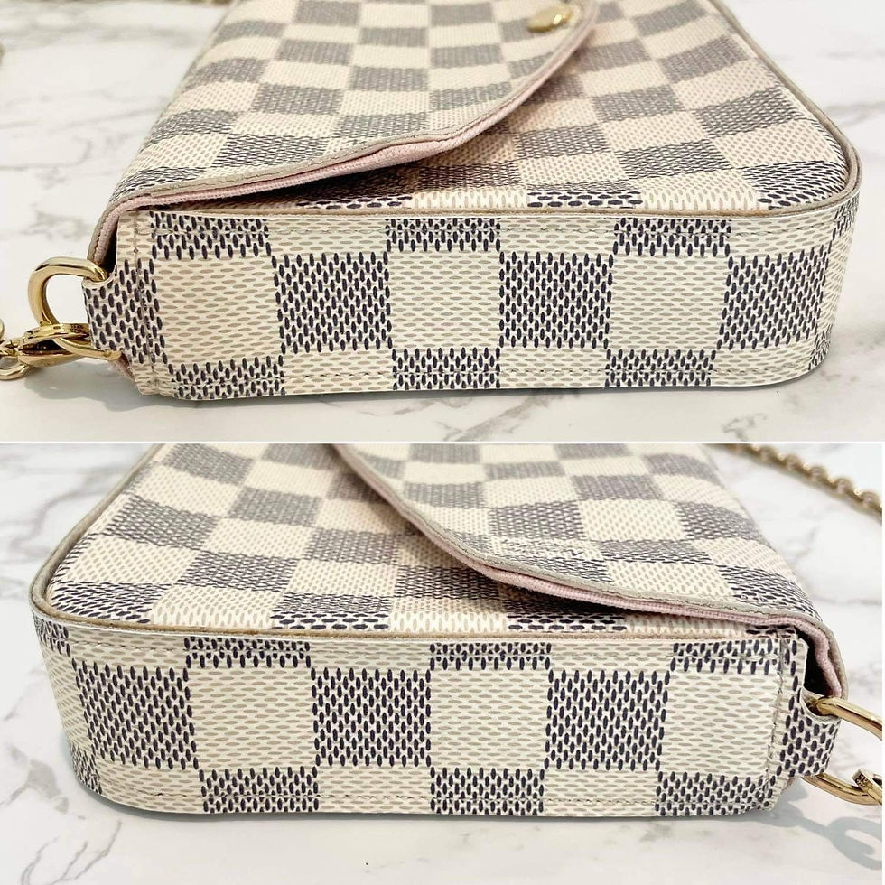 Thumbnail: Louis Vuitton Felicie Pochette Damier Azur MI3167