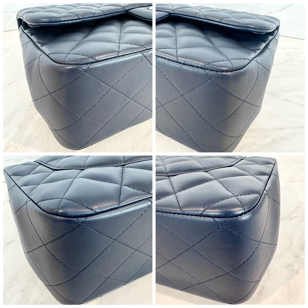 Thumbnail: Chanel Jumbo Double Flap Navy 22473372