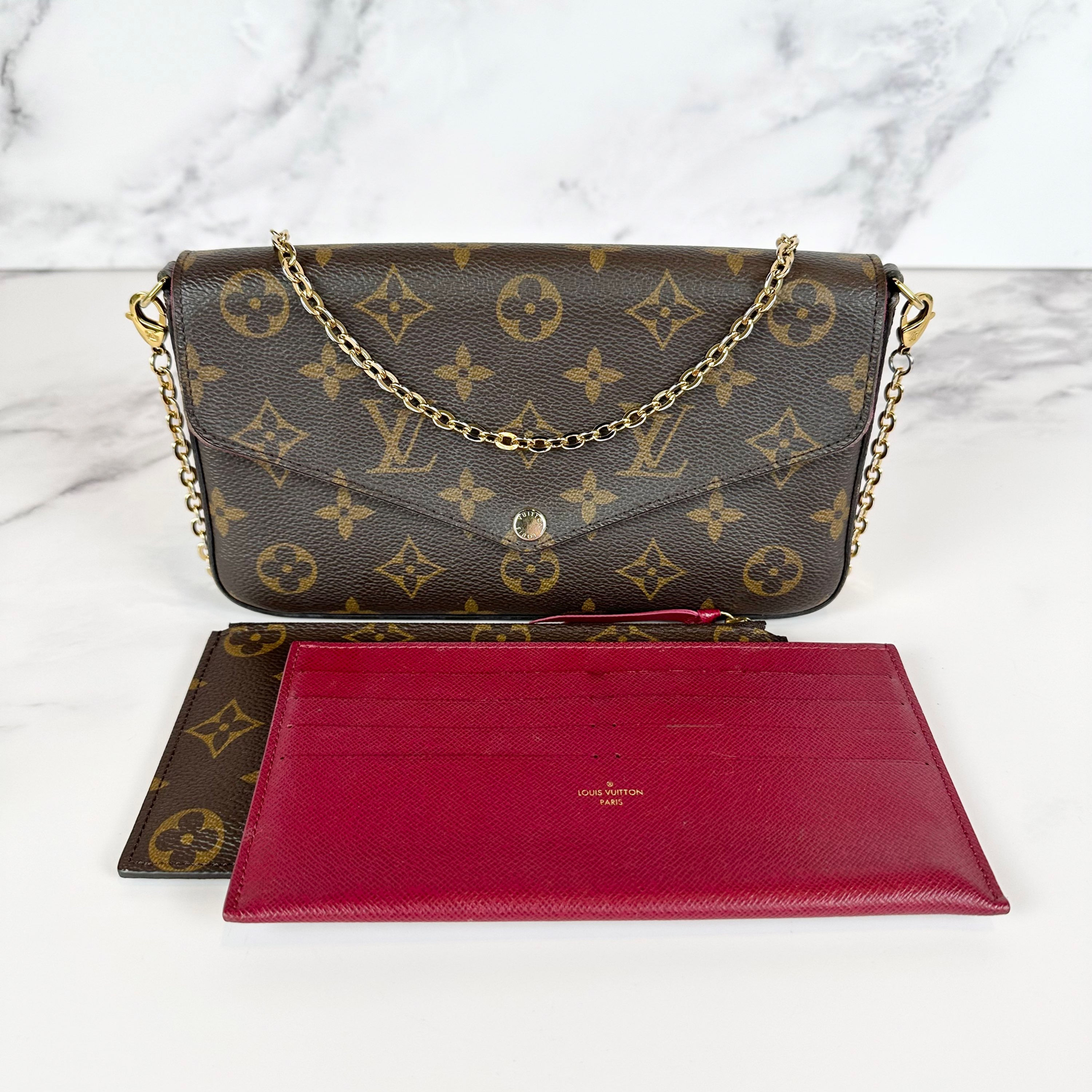 Louis Vuitton Felicie Pochette Monogram Microchi