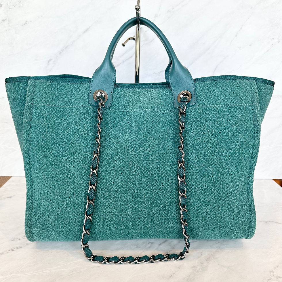 Thumbnail: Chanel Deauville Medium Turquoise 28234337