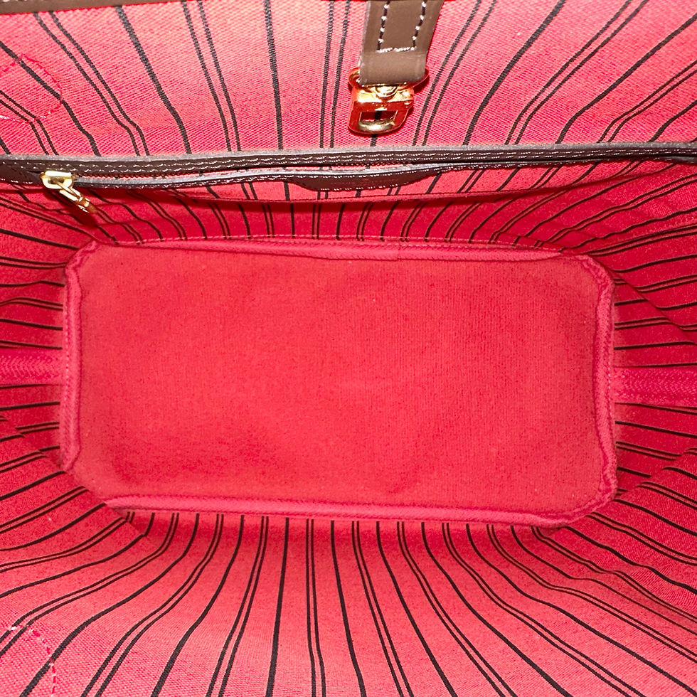 Thumbnail: Louis Vuitton Neverfull MM & Pouch Damier Ebene FL0129 