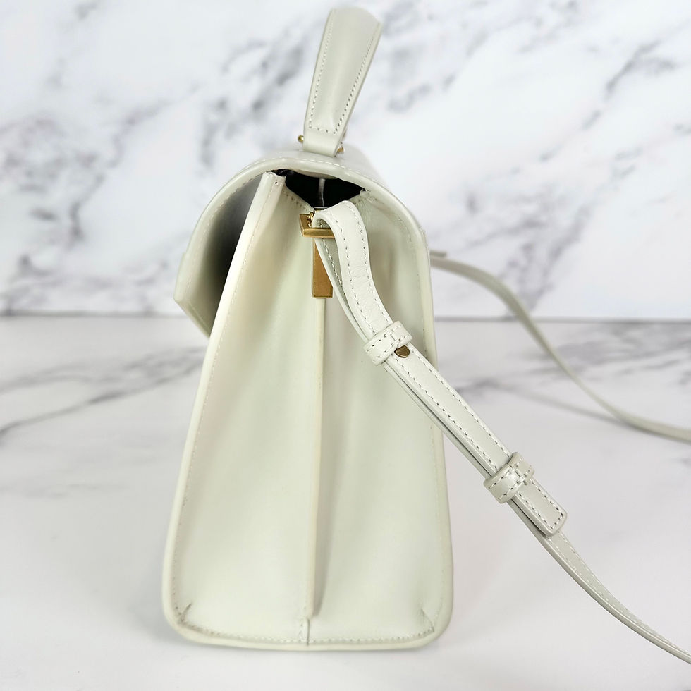 Thumbnail: YSL Cassandra Top Handle Medium White