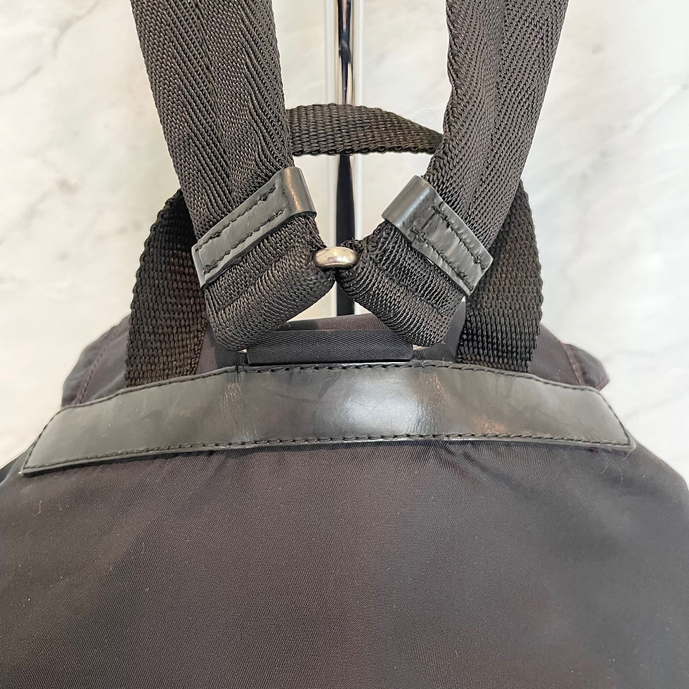 Thumbnail: Prada Nylon Double Pocket Small Backpack Black
