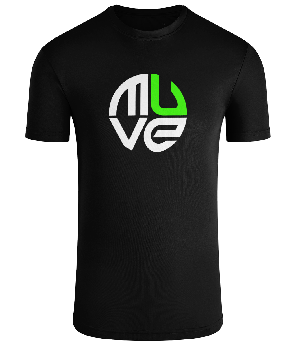 MUVE Performance T-Shirt Black Unisex