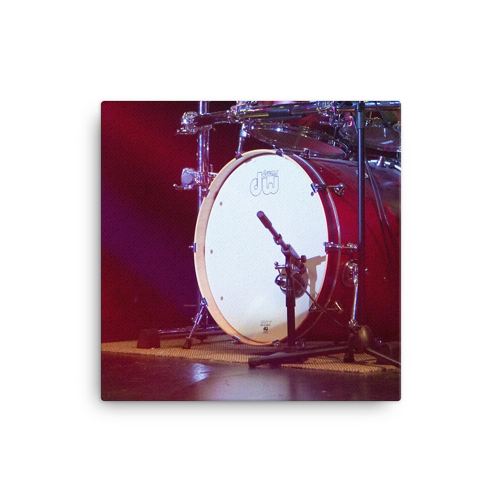 Thumbnail: Drummer's Love RED Valentine Canvas